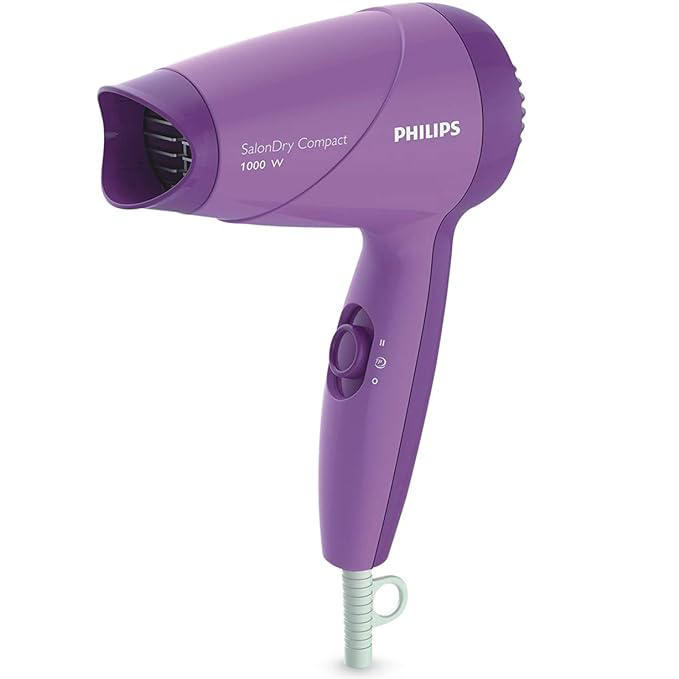 Philips 1000W Compact Hair Dryer-Purple (HP8100/46)