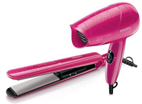Philips HP8643/46 Hair Straightener and Dryer Combo