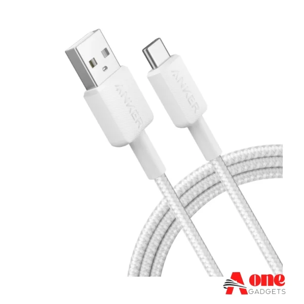 Anker 322 USB-A to USB-C Charging Cable (3ft Braided)
