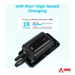 Anker Zolo A110M 45W Power Bank with Built-in Dual Type-C Cable (20000mah)