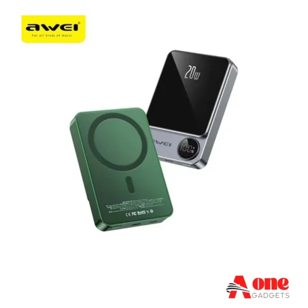 Awei P39K 10000mAh 20W PD Magnetic Wireless Power Bank