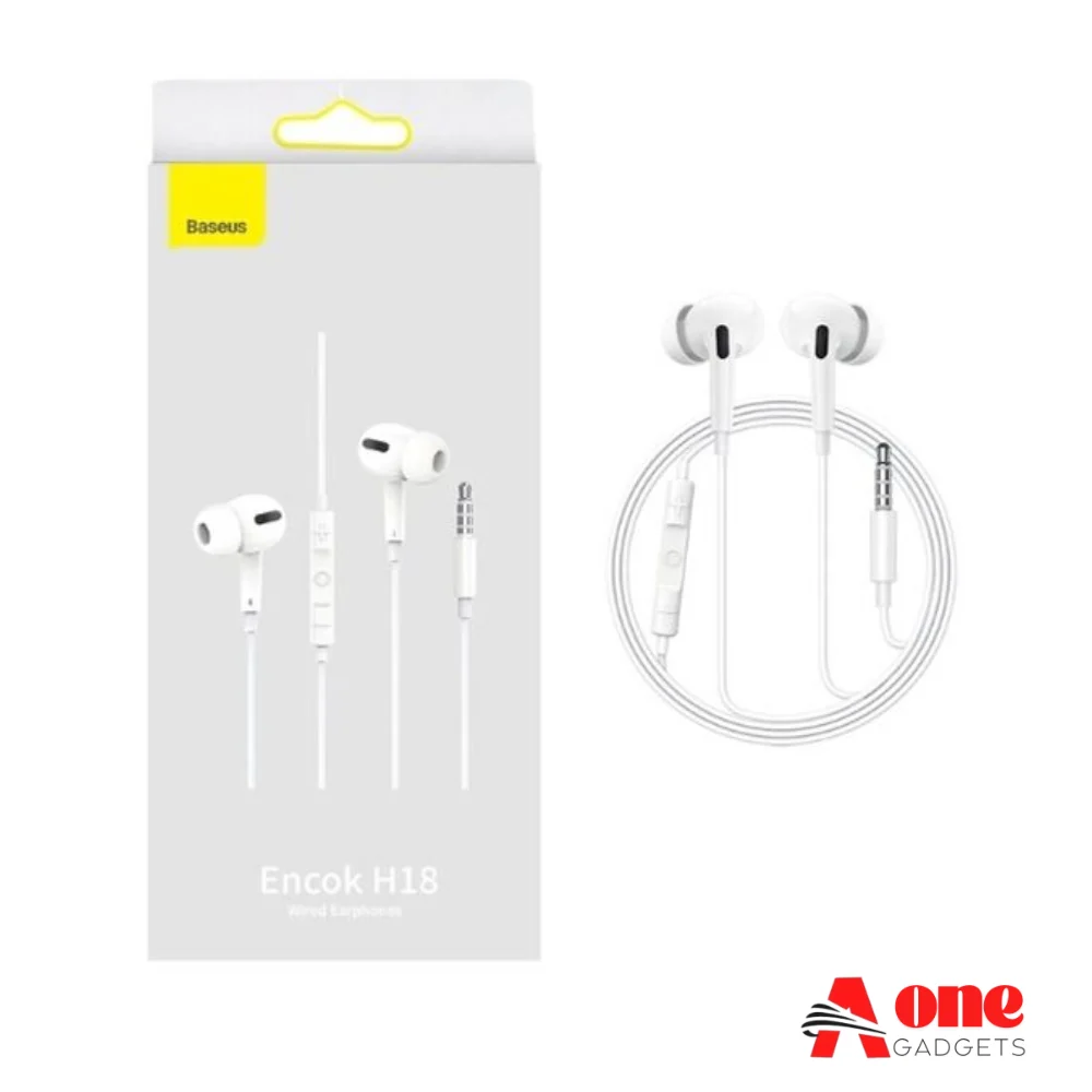 Baseus Encok H18 3.5mm Wired Earphone