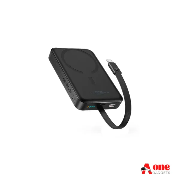 Baseus Magnetic Mini 30W Wireless Fast Charge Power Bank with Built-in Cable - 10000mAh