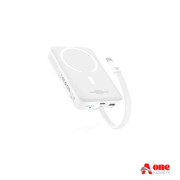 Baseus Magnetic Mini 30W Wireless Fast Charge Power Bank with Built-in Cable - 10000mAh
