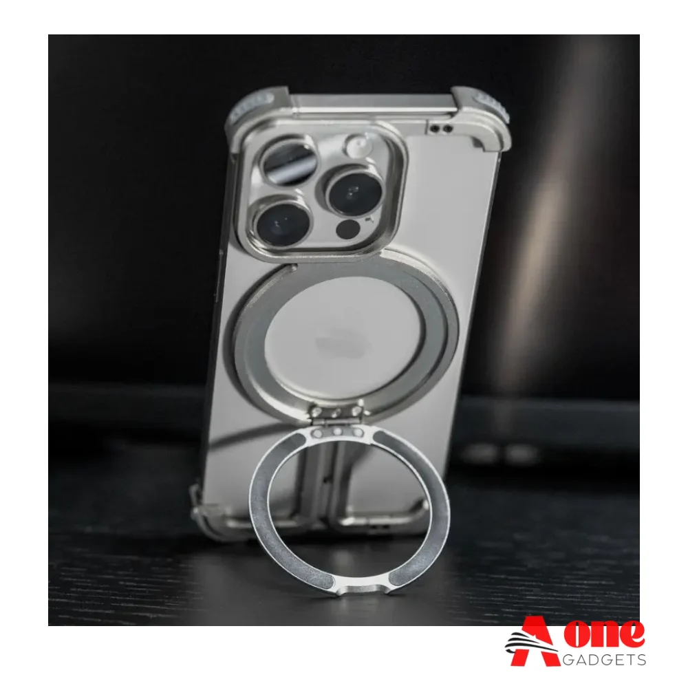 Flexible Shockproof Highly Metal Protective Pivot Guard Wireless Magnetic Ring Stand Anti Scratch Case