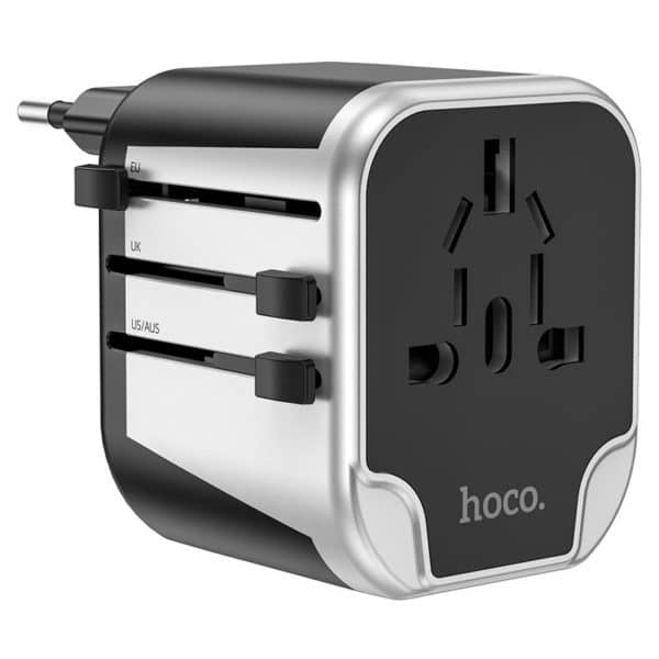 Hoco 2USB+1Socket Universal Conversion Wall Charger (AC5)