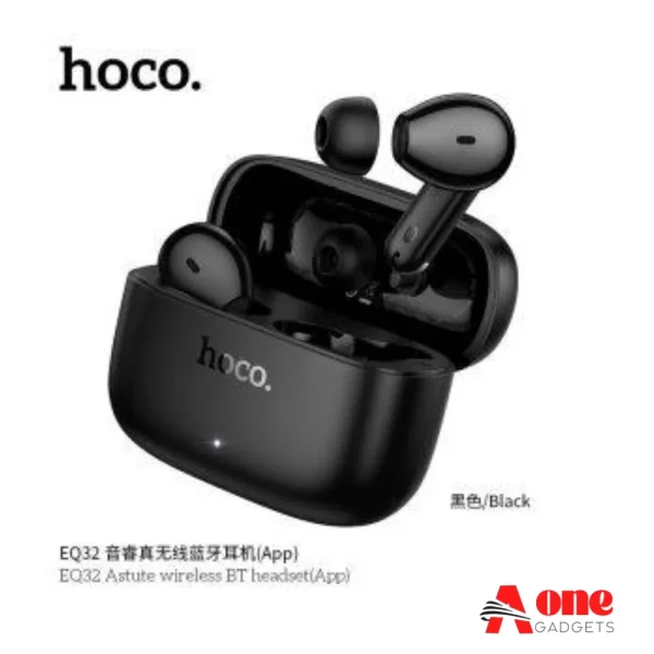 HOCO EQ32 2-In-1 In-Ear/ Semi Ear Wireless Earbuds APP Control & Microphone for Phone Call