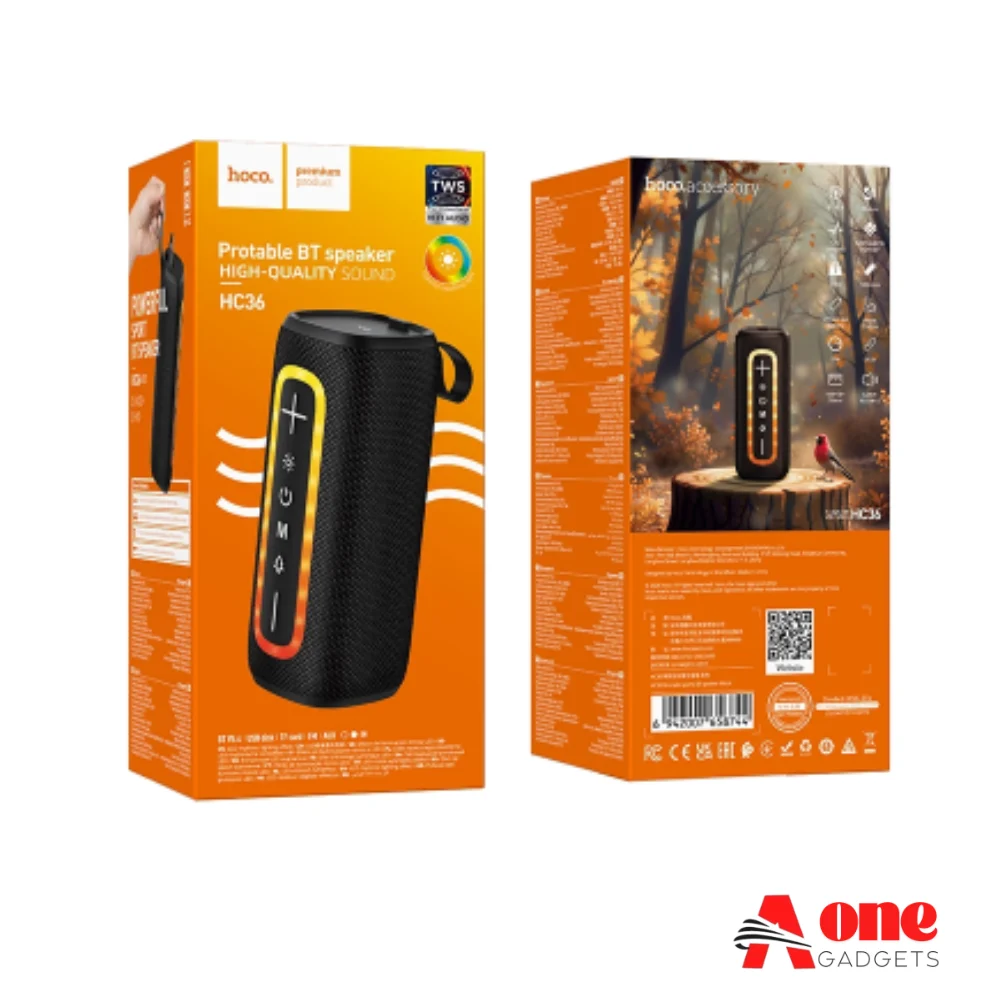 Hoco HC36 10W Portable Bluetooth 5.4 Speaker