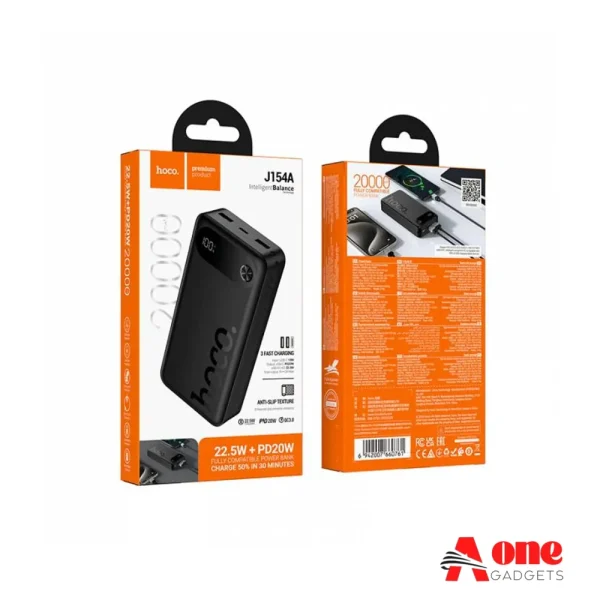 Hoco J154A 20000mAh 22.5W Fast Charging Power Bank