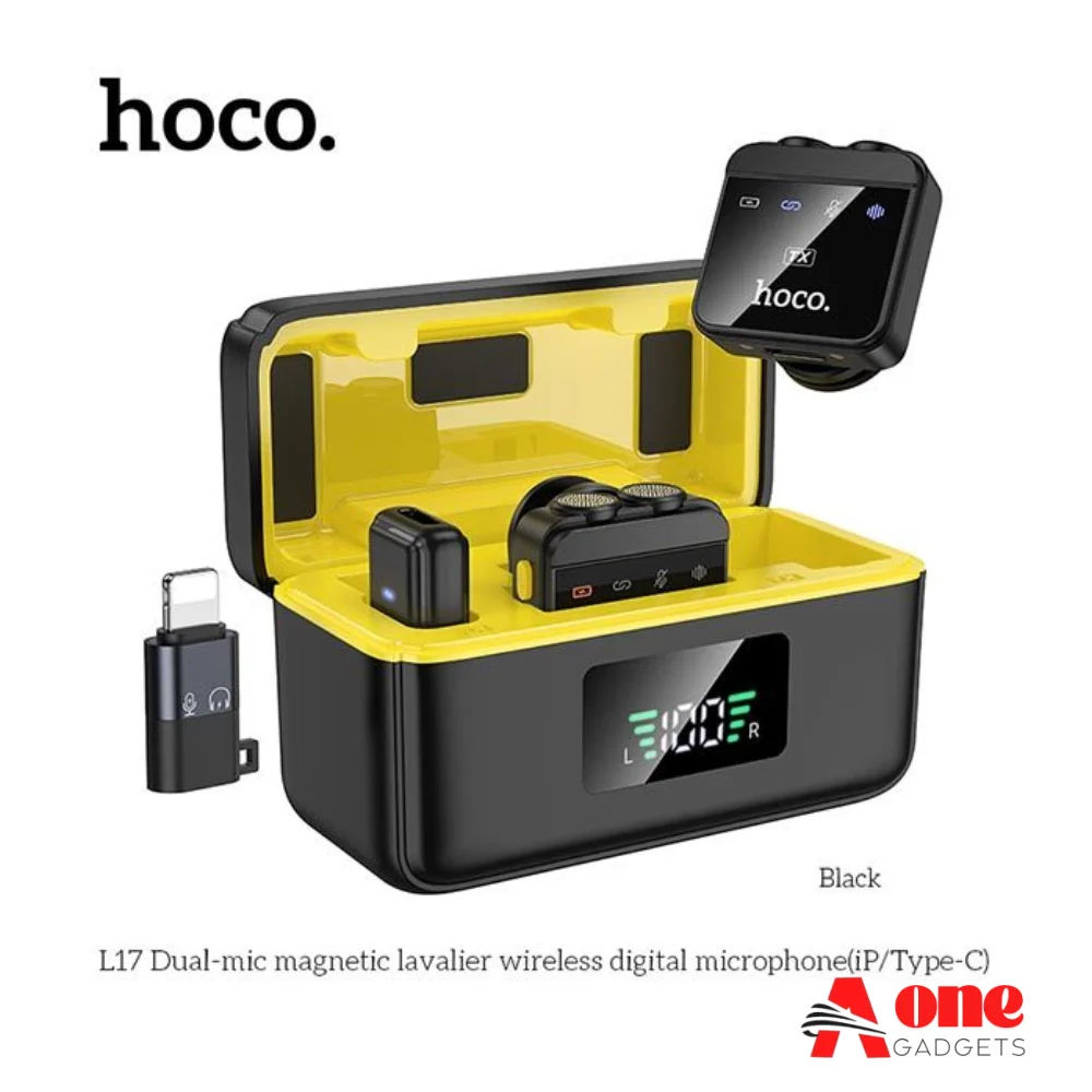 Hoco L17 Wireless Lavalier Lapel Microphone