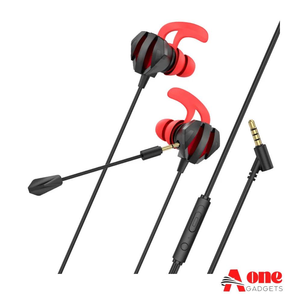 Hoco M105 Sharp 3.5mm Wired Gaming Earphone With Detachable Mic