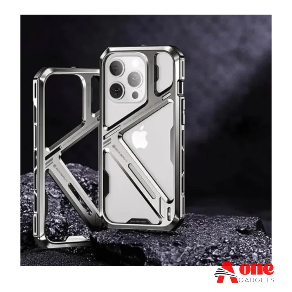 Hollow Highly Protective Metal Ultra-thin Plus Anti-scratch Shockproof Protective Titanium Alloy Armor Frame Case