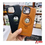 Jinduka Premium Leather MagSafe Stand Case for iPhone