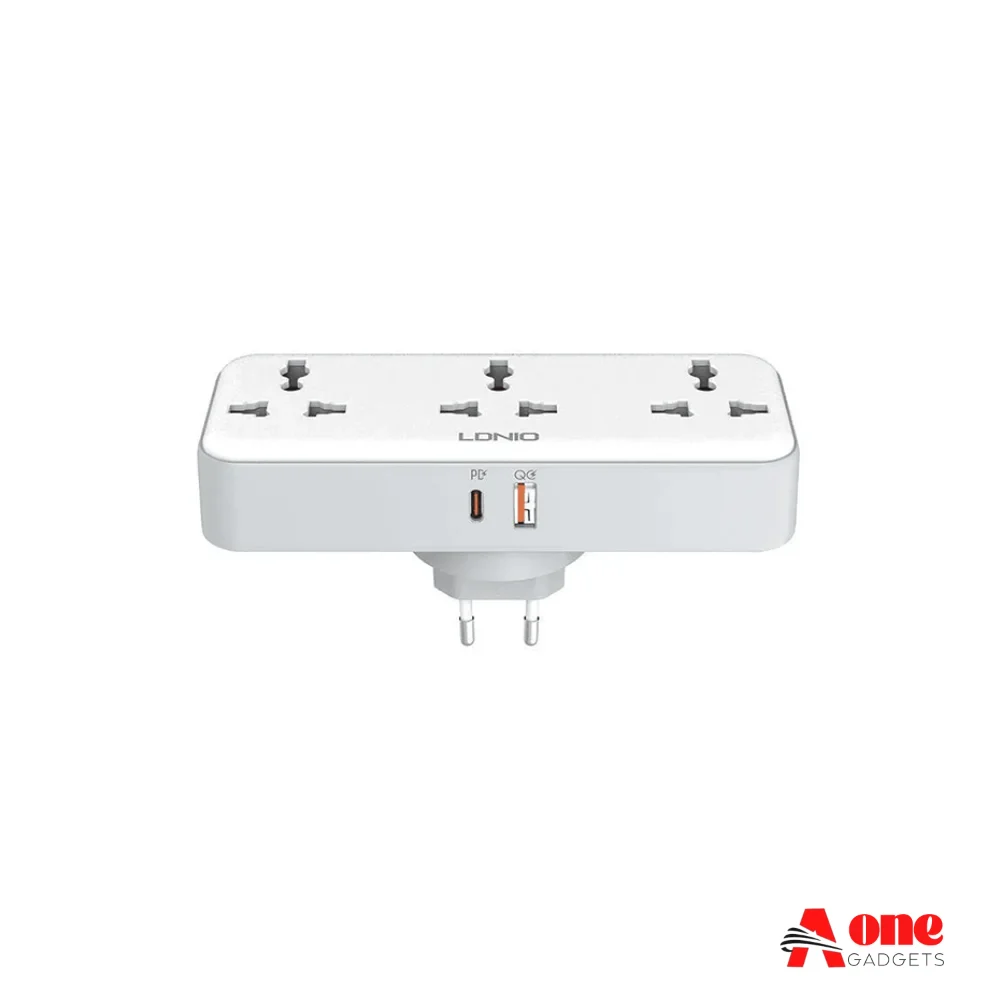 LDNIO SC3317 3 AC Outlets Portable Extension Power Socket