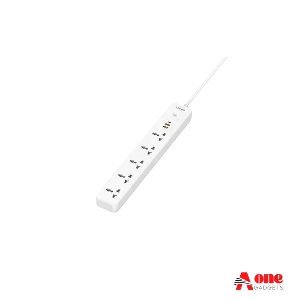 LDNIO SC5319 5 AC with 3 USB Multi Socket Extension Lead