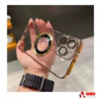 Luxury Anti-Yellow Crystal Clear Case with Camera Lens Protector for iPhone