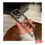 Luxury Anti-Yellow Crystal Clear Case with Camera Lens Protector for iPhone
