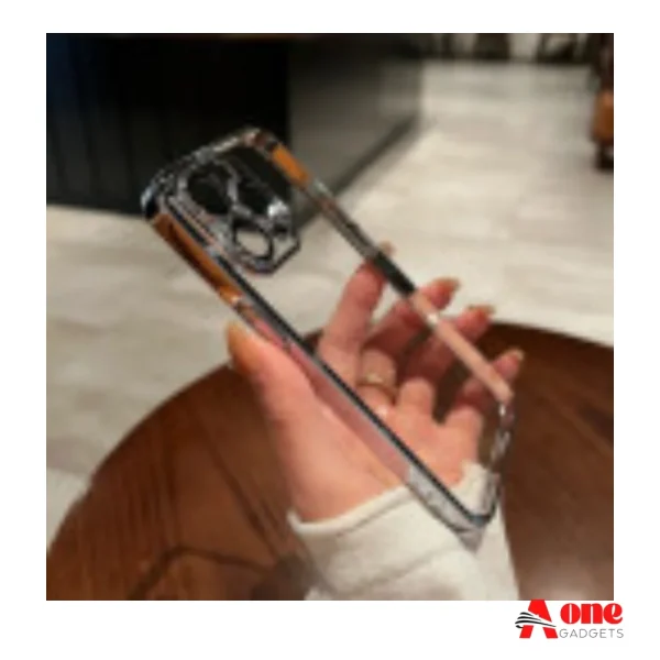 Luxury Anti-Yellow Crystal Clear Case with Camera Lens Protector for iPhone