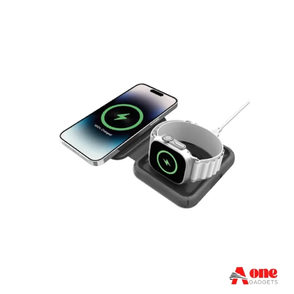 Momax UD30 Q.Mag Go 2-in-1 MagSafe Wireless Charger-15W