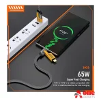 Multi USB Charging Cable 4 in 1, 1.2M Fast Charging Cable with USB A/USB C 65W Type-C and 27W PD Fast Charging Data Transfer Cable Compatible with All Phones