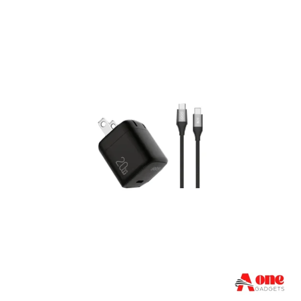 QCY CK02-MG Charger with Type-C to Type-C Cable - 20W