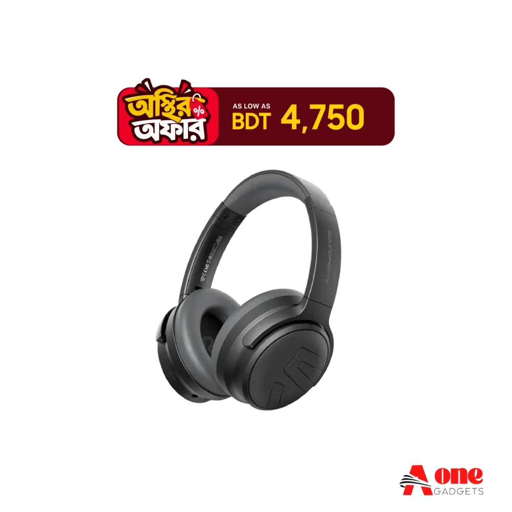 Soundpeats Space Pro ANC Over Ear Headphone