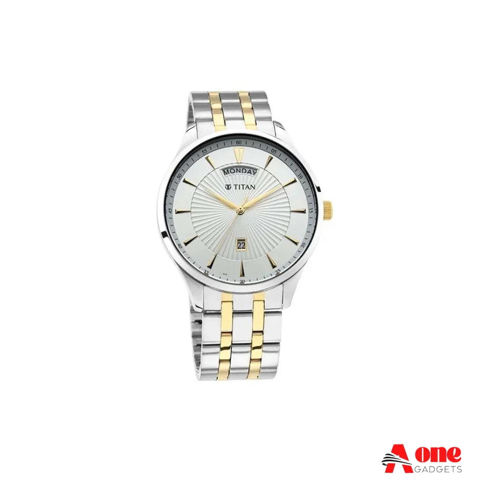 Titan 90127BM01 Regalia Opulent Multifunctional Stainless Steel Strap Men's Watch