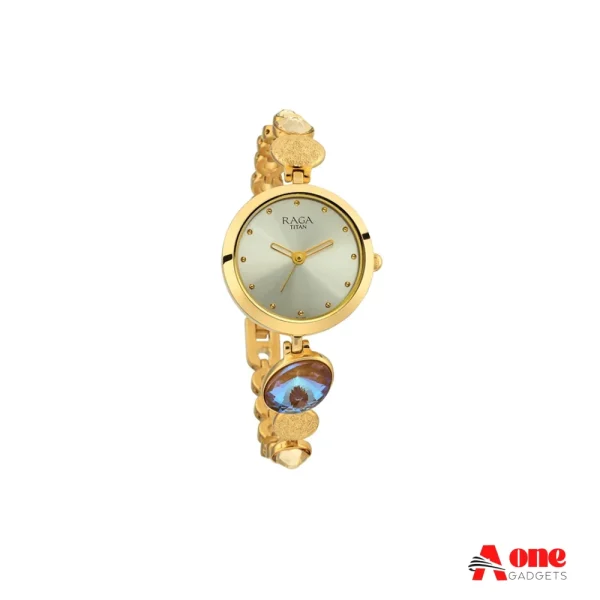 Titan Raga 2606YM07 Analog Stainless Steel Strap Women's Watch