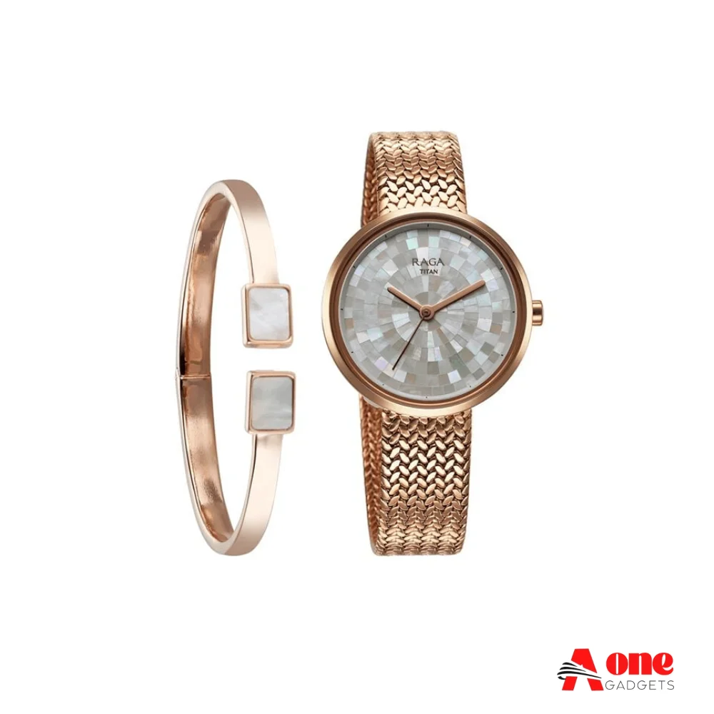 Titan Raga Memoirs 95253WM02 Quartz Analog Metal Strap Women’s Watch