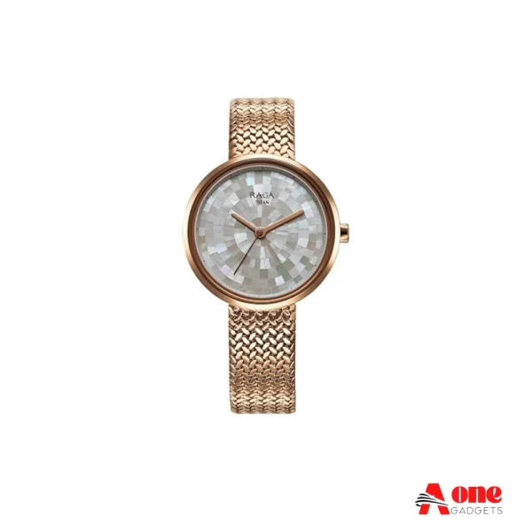 Titan Raga Memoirs 95253WM02 Quartz Analog Metal Strap Women’s Watch