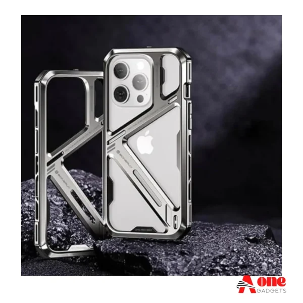 Titanium Alloy Metal Frame Shockproof Case for iPhone