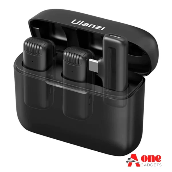 Ulanzi J12 Dual Wireless Microphone With Charging Case For Type-C