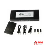 WGP Mini UPS- Router + ONU Backup up to 8 Hours (5V, 9V, 12V Output) – Black Color
