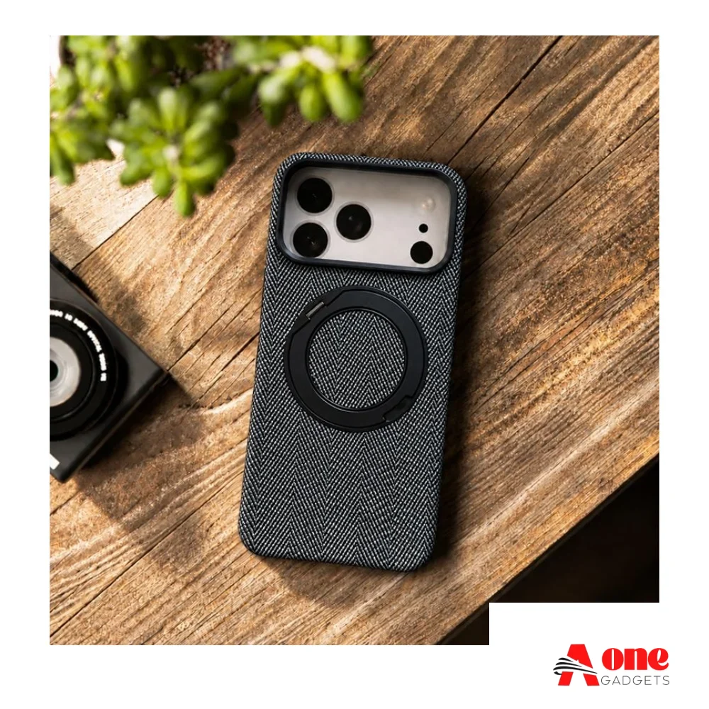 X-Level Magnetic Kickstand Textured Leather Case for iPhone 18 Series